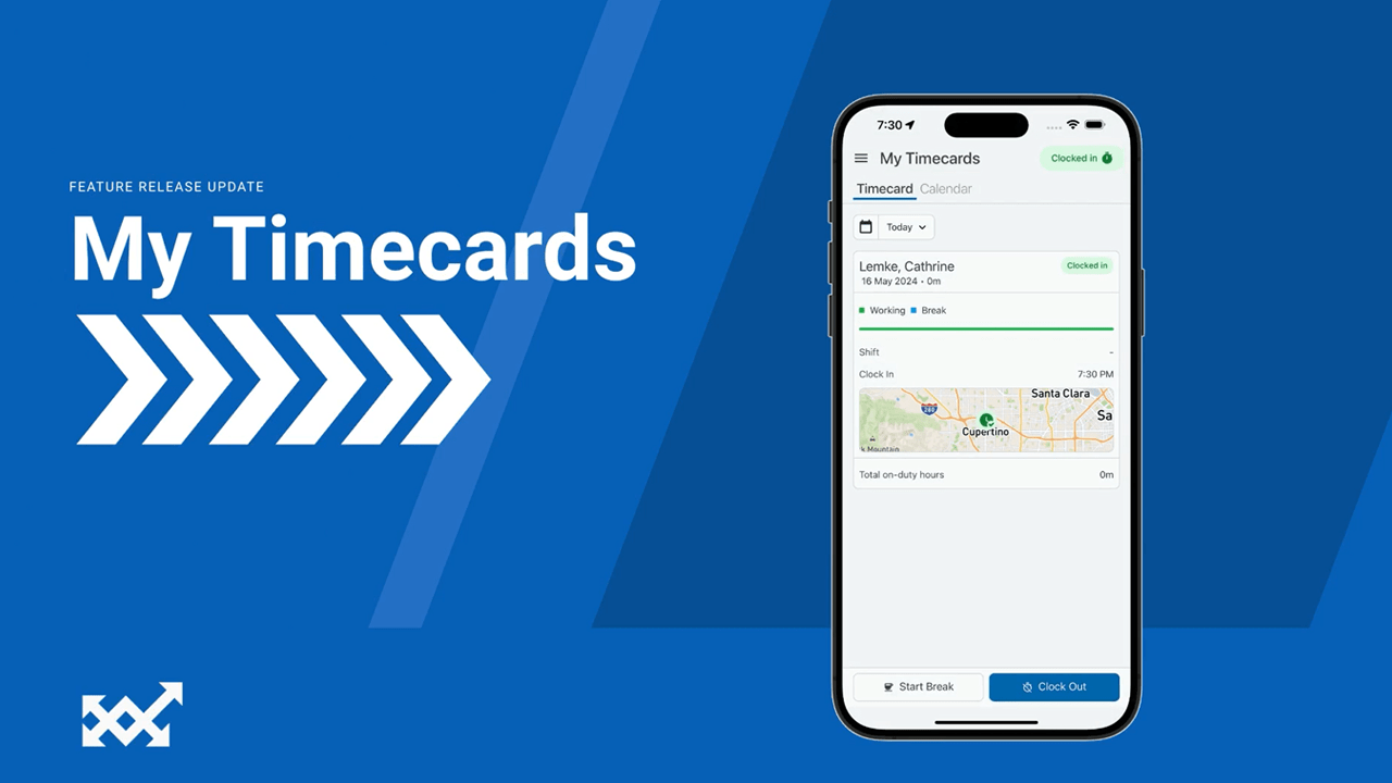 PackageRoute New Feature My Timecards
